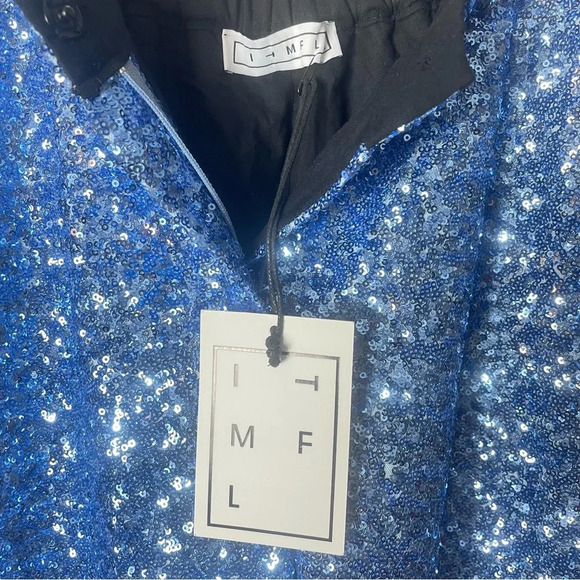 ITMFL In The Mood For Love Blue Sequin Suit Size S - Picture 11 of 13